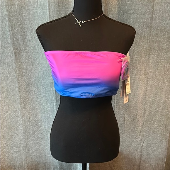 Pilyq Pink and Purple Sleeveless Bikini Top - Picture 1 of 8